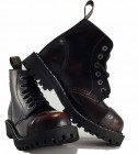 Botas Steel 6 Ojales Naranjas Envejecido