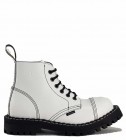 Botas Steel 6 Ojales Blanco