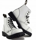 Botas Steel 6 Ojales Blanco
