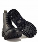 Botas Steel 8 Ojales Negro