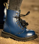 Botas Steel 8 Ojales Azul