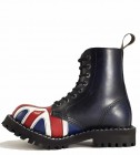Botas Steel 8 Ojales Bandera Británica 