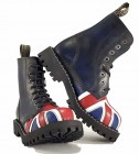 Botas Steel 8 Ojales Bandera Británica 