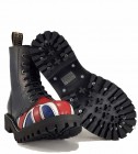 Botas Steel 8 Ojales Bandera Británica 