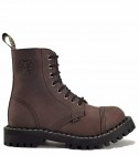 Botas Steel 8 Ojales Marrón