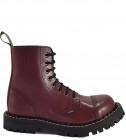Botas Steel 8 Ojales Burdeos 