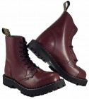 Botas Steel 8 Ojales Burdeos 