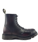 Botas Steel 8 Ojales Burdeos Envejecido Air