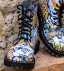 Botas Steel 8 Ojales Graffiti