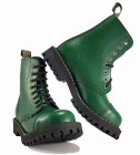 Botas Steel 8 Ojales Verde