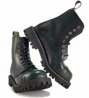 Botas Steel 8 Ojales Verde Envejecido