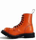 Botas Steel 8 Ojales Naranjas