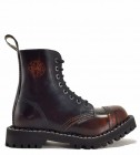 Botas Steel 8 Ojales Naranjas Envejecido