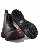 Botas Steel 8 Ojales Naranjas Envejecido