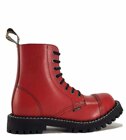 Botas Steel 8 Ojales Rojo