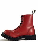 Botas Steel 8 Ojales Rojo