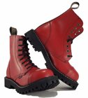 Botas Steel 8 Ojales Rojo