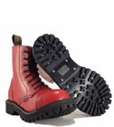 Botas Steel 8 Ojales Rojo