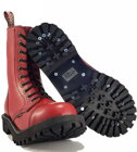 Botas Steel 10 Ojales Rojo