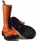 Botas Steel 15 Ojales Naranja