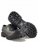 Zapatos Steel 4 Ojales Alcapone Negro