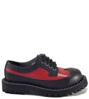 Zapatos Steel 4 Ojales Alcapone Negro Rojo