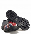Zapatos Steel 3 Ojales Bandera Británica