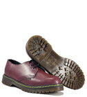 Zapatos Steel 3 Ojales Burdeos Sin Punta de Acero