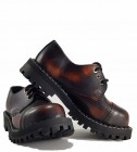 Zapatos Steel 3 Ojales Naranjas Envejecido