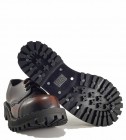Zapatos Steel 3 Ojales Naranjas Envejecido
