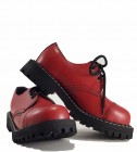 Zapatos Steel 3 Ojales Rojo