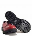 Zapatos Steel 3 Ojales Rojo