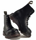 Botas Steel 8 Ojales Negro Air