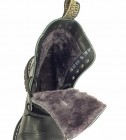 Botas Steel 8 Ojales Negro Aislados