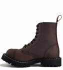 Botas Steel 8 Ojales Maronnes Aislados