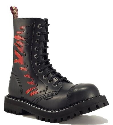 Botas Steel 10 Ojales Llamas