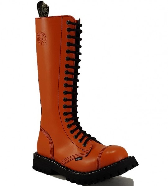 Botas Steel 20 Ojales Naranja