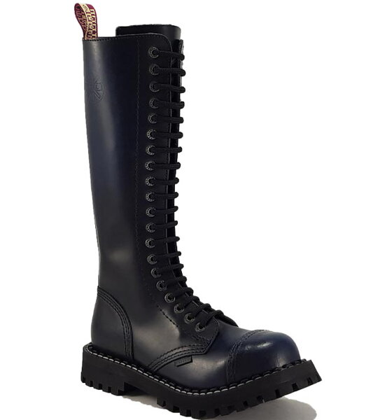 Botas Steel 20 Ojales Azul Envejecido