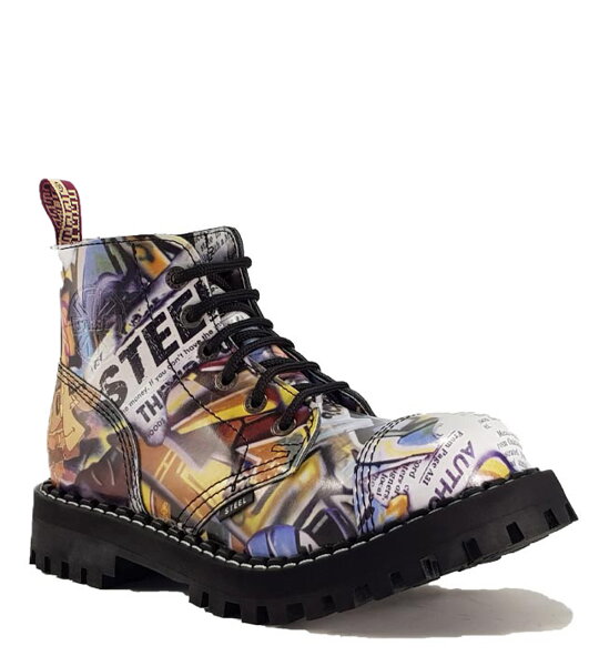 Botas Steel 6 Ojales Graffiti