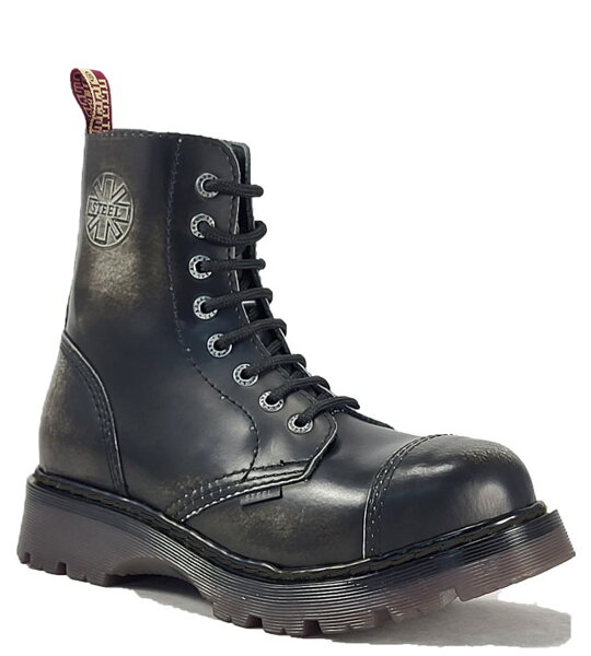 Botas Steel 8 Ojales Blanco Envejecido Air