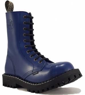 Botas Steel 10 Ojales Azul