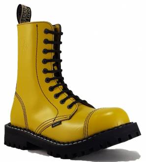 Botas Steel 10 Ojales Amarillo