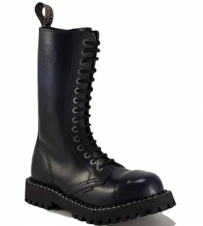 Botas Steel 15 Ojales Azul Envejecido