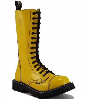 Botas Steel 15 Ojales Amarillo