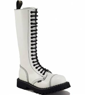 Botas Steel 20 Ojales Blanco