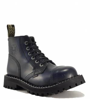 Botas Steel 6 Ojales Azul Envejecido