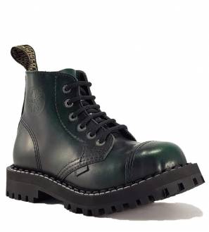 Botas Steel 6 Ojales Verde Envejecido