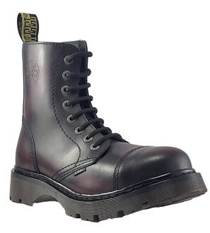 Botas Steel 8 Ojales Burdeos Envejecido Air