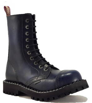 Botas Steel 10 Ojales Azul Envejecido
