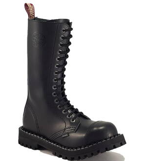 Botas Steel 15 Ojales Negros